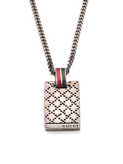 men's gucci necklace|diamond earrings for men gucci.